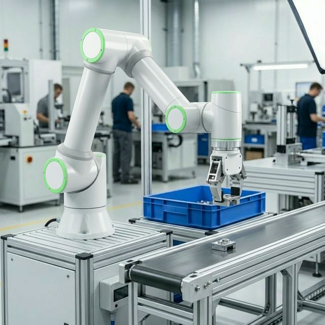 Cobot bei Pick & Place Aufgabe